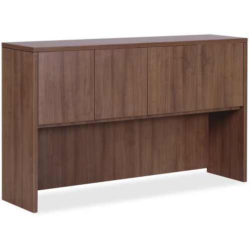 Lorell Essentials Series Walnut 4Door Hutch LLR69976