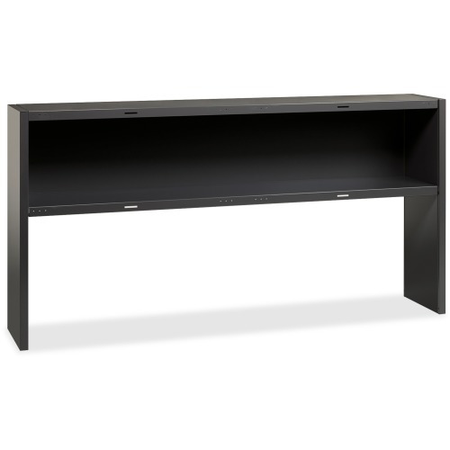 Lorell Charcoal Steel Desk Series Stackon Hutch LLR79168