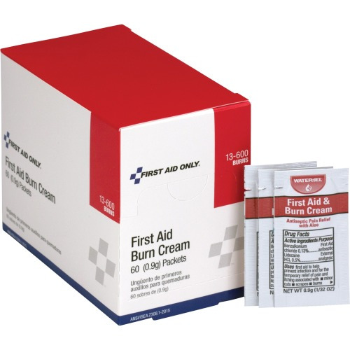 First Aid Only Burn Cream Packets - For Burn, Cut, Scrape - 60 / Box First Aid Only Burn Cream Packets - For Burn, Cut, Scrape - 60 / Box