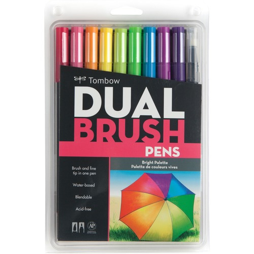 Tombow Dual Brush Pen Set of 10, Secondary