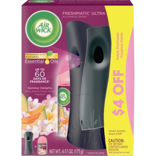 Air Wick Automatic Air Freshener Spray Starter Kit (Gadget + 1 Refill),  Summer Delights, Air Freshener, Essential Oil