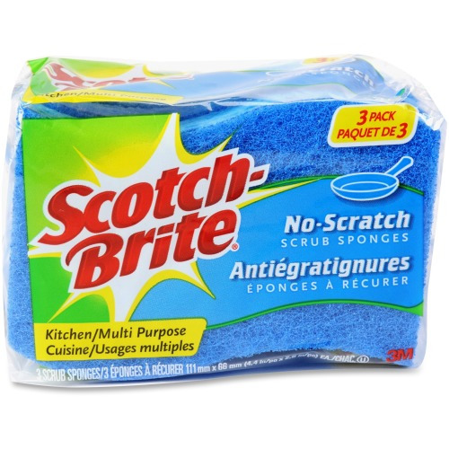 Sponge and Scrub Sponge wipe for Multi-Use Kitchen Cleaning Sponge Wipes,  Multicolor (Medium, Pack of 3)