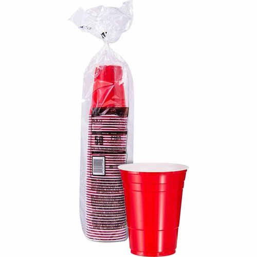 Solo 16 oz Plastic Cold Party Cups - SCCP16R - Shoplet.com