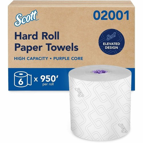 Scott Essential High Capacity Hard Roll Paper Towels with Absorbency ...