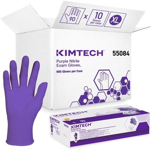 Kimtech Kimberly-Clark Purple Nitrile Exam Gloves - 9.5