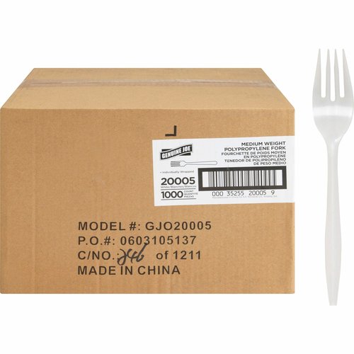 Genuine Joe Individually Wrapped Fork - GJO20005 - Shoplet.com