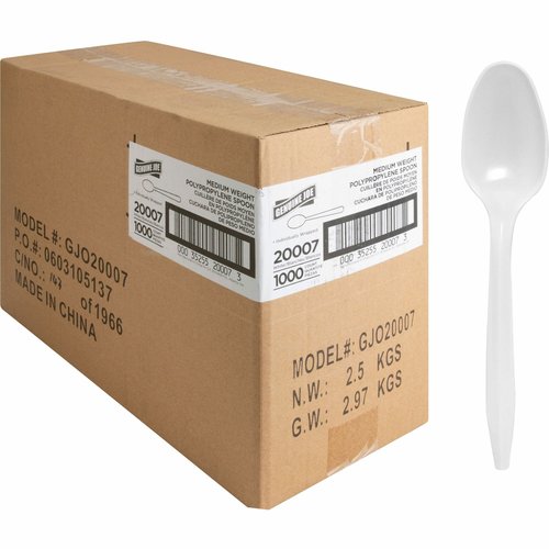 Genuine Joe Individually Wrapped Spoon - GJO20007 - Shoplet.com