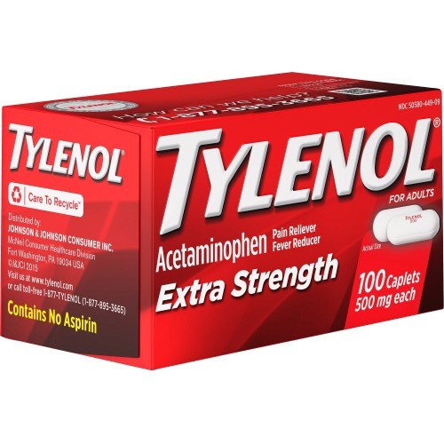 Tylenol Extra Strength Caplets - JOJ044909 - Shoplet.com