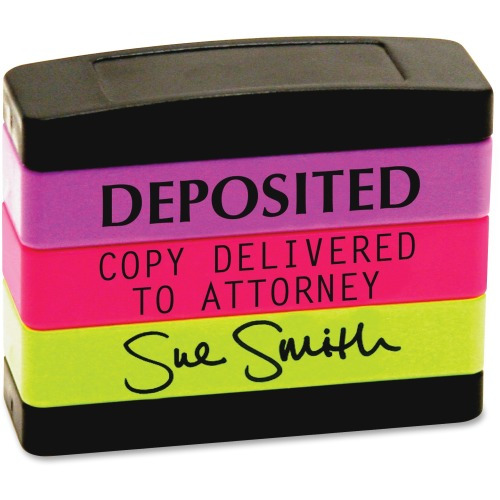 StackSTAMP Custom Pre-Inked Stack Stamp - USSSK08LG - Shoplet.com