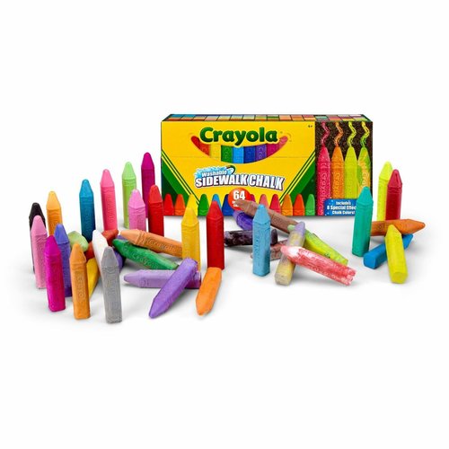 Crayola Washable Sidewalk Chalk - CYO512064 - Shoplet.com