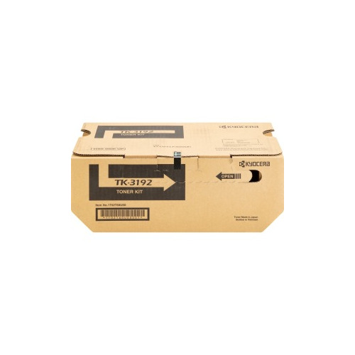 Kyocera TK-3192 Original Laser Toner Cartridge - Black - 1 Each - 25000 Pages