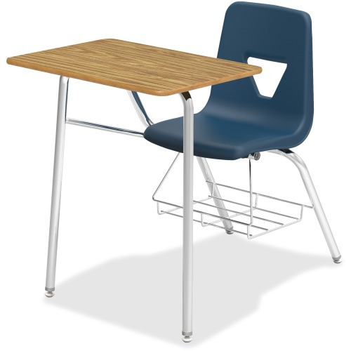 Lorell Rectangular Medium Oak Top Student Combo Desks 2/CT LLR99914