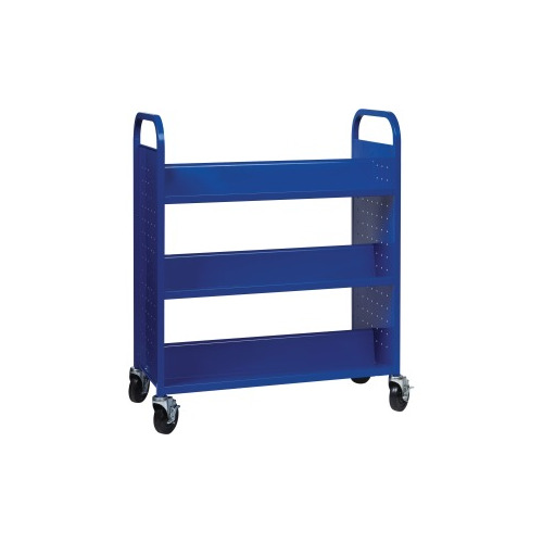 Lorell Double-sided Book Cart - LLR99932 Easy Ordering - Shoplet.com