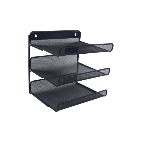Lorell Steel Mesh 3-Tier Mesh Desk Tray