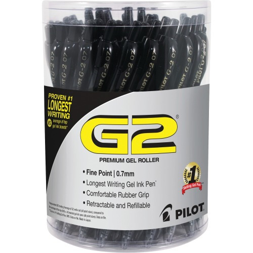Pilot G2 Retractable Gel Ink Pens with Black Ink - PIL84065 - Shoplet.com