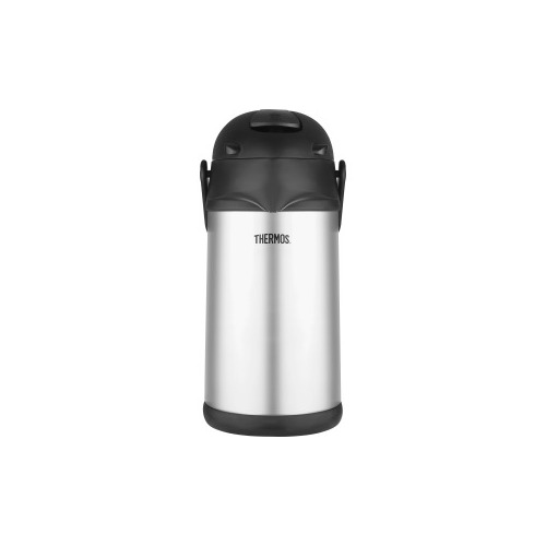 Thermos bottle with pump