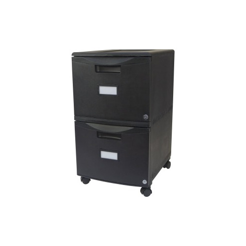 Storex 2Drawer Locking Mobile Filing STX61312U01C