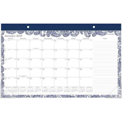 At-A-Glance Paige Monthly Desk Pad Calendar - AAGD1141705 - Shoplet.com