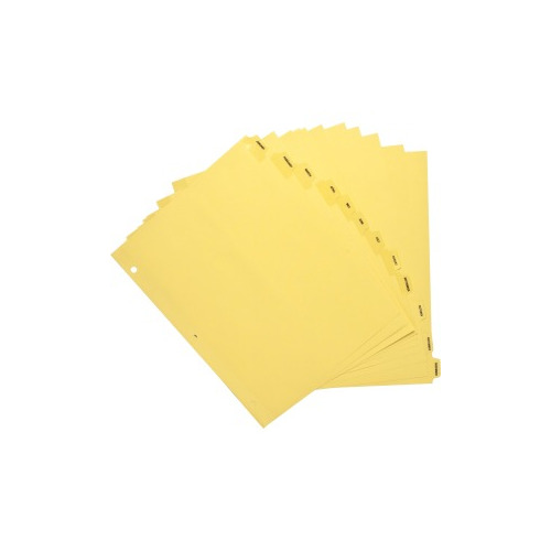 Business Source Monthly Clear Plastic Tab Index Dividers BSN01807