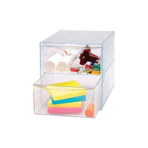 Acrylic Small Case 2 Drawers, Desk Organization