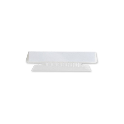 Business Source Plastic Clear Tabs - BSN43T - Shoplet.com