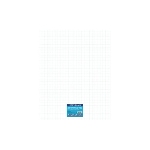 Pacon Ghostline Grid Poster Board PACCAR12006
