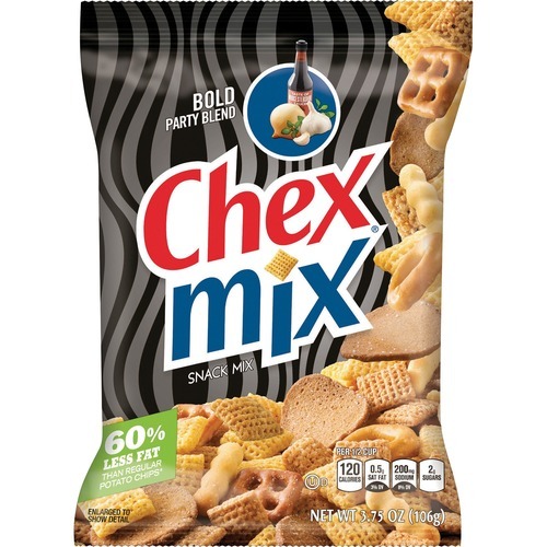 Chex Mix Snack Mix, Savory Bold Party Blend, 3.75 oz Bag