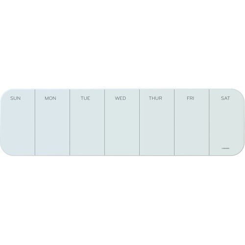 That 2-inch square white plastic magnet with what looks like an N in a  circle on it is a whiteboard magnet from a company named U Brands (the N is  actually a