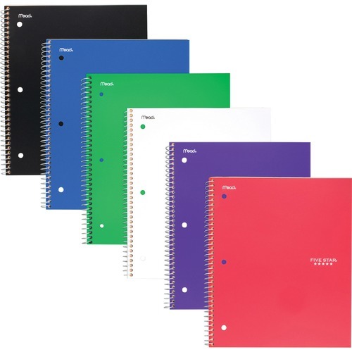 Mead Five Star Subject Spiral Notebook - MEA38052 - Shoplet.com