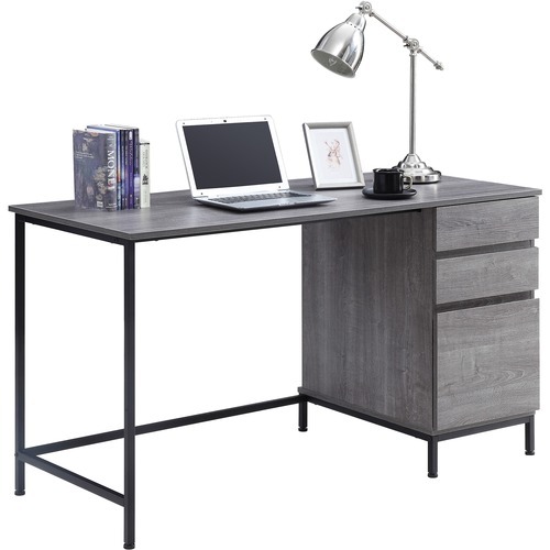 Lorell SOHO Desk with Side Drawers - 55