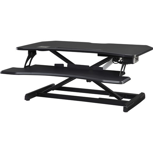 Lorell Electric Desk Riser with Wireless Device Charging - 20 Lorell Electric Desk Riser with Wireless Device Charging - 20
