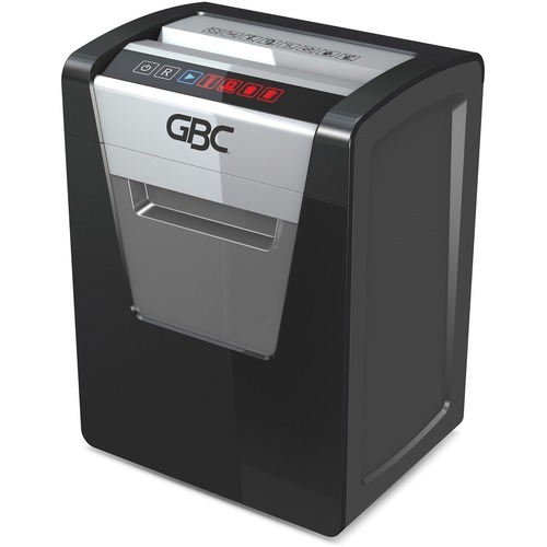 GBC ShredMaster SX15-06 Super Cross-Cut Shredder - Non-continuous Shredder - Super Cross Cut - 15 Per Pass - for shredding Paper, Staples, Paper Clip - P-4 - 2 Hour Run Time - 6 gal Wastebin Capacity - Black, Chrome