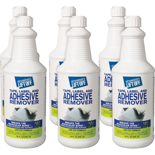 Mtsenbcker's Lift Off Tape/Label Adhesive Remover - 1 quart - For Tape Adhesive, Label Adhesive, Grease, Oil Gum, Tar, Spray Adhesive, Sticker Adhesive, Chewing Gum, Wax, Glue, Residue Remover - White 6 / Carton Mtsenbcker's Lift Off Tape/Label Adhesive Remover - 1 quart - For Tape Adhesive, Label Adhesive, Grease, Oil Gum, Tar, Spray Adhesive, Sticker Adhesive, Chewing Gum, Wax, Glue, Residue Remover - White 6 / Carton