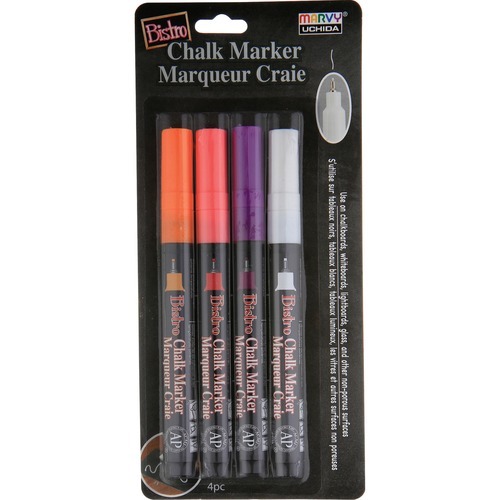 Marvy Bistro Extra Fine Tip Chalk Markers UCH4854H