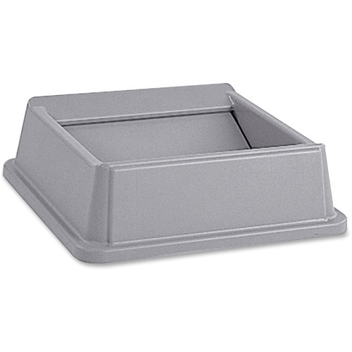 Rubbermaid Commercial Untouchable Square Swing Top - Square - 4 / Carton - Gray Rubbermaid Commercial Untouchable Square Swing Top - Square - 4 / Carton - Gray