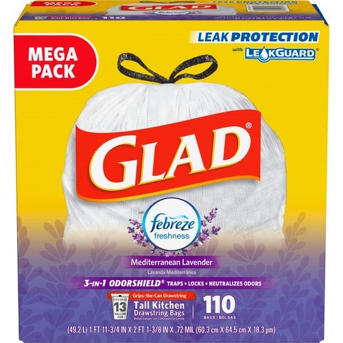 Glad ForceFlex Advanced Extra Large Drawstring Trash Bags with