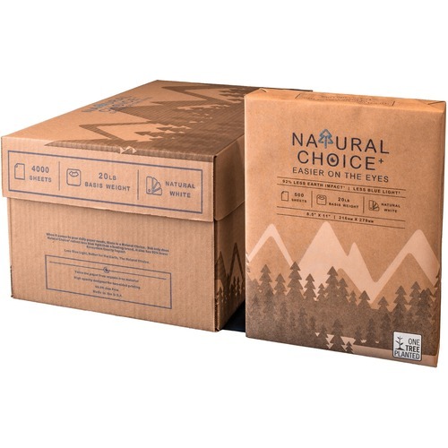 Norpac Natural Choice 30% Recycled 20 lb. Copy Paper - 8.5 x 11, White
