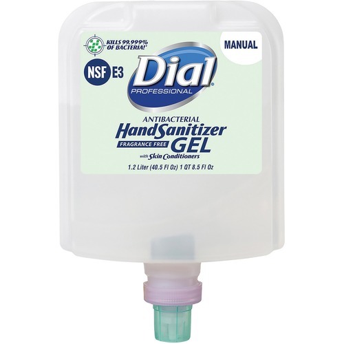 Dial Hand Sanitizer Foam Refill - 40.5 fl oz (1197.7 mL) - Kill Germs - Healthcare, School, Office, Restaurant, Daycare - Clear - Fragrance-free, Dye-free - 1 Each