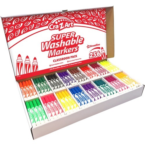 Cra-Z-Art Washable Super Tip Markers, 30 Count