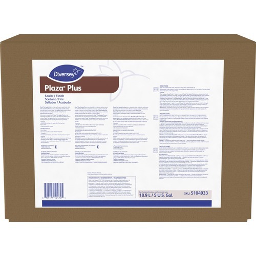 Diversey Plaza Plus Sealer/Finish - 640 fl oz (20 quart) - Slight Ammonia Scent - 1 / Box - Long Lasting, Durable - White Diversey Plaza Plus Sealer/Finish - 640 fl oz (20 quart) - Slight Ammonia Scent - 1 / Box - Long Lasting, Durable - White