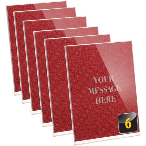 Officemate Slanted Vertical Sign Holder, 6PK - 1 / Each - 8.5 Officemate Slanted Vertical Sign Holder, 6PK - 1 / Each - 8.5