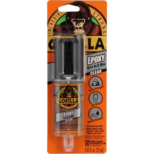 Gorilla Glue Epoxy Clear Glue - 0.85 oz - 1 Each - Clear Gorilla Glue Epoxy Clear Glue - 0.85 oz - 1 Each - Clear