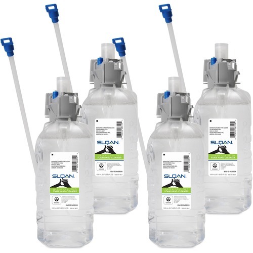Sloan Green Certified Foam Hand Cleaner - 50.7 fl oz (1500 mL) - Pump Dispenser - Kill Germs - Hand - Refillable, Dye-free, Paraben-free, Phthalate-free, Hygienic, Recyclable - 4 / Carton Sloan Green Certified Foam Hand Cleaner - 50.7 fl oz (1500 mL) - Pump Dispenser - Kill Germs - Hand - Refillable, Dye-free, Paraben-free, Phthalate-free, Hygienic, Recyclable - 4 / Carton