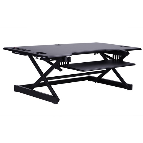 Rocelco Sit/Stand Desk Riser - 45 lb Load Capacity - 20