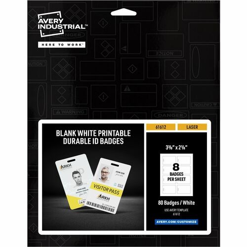 Avery Name Badge - 80 Packaged Quantity - 2.1
