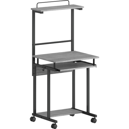 LYS Mobile Computer Workstation with Keyboard Tray - LYSWS100AMWC ...