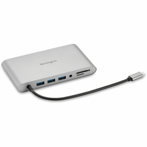 Kensington UH1440P USB-C Dual Video Mobile Dock - for Notebook/Tablet/Smartphone/Monitor - Memory Card Reader - SD, microSD - USB Type C - 2 Displays Supported - Full HD - 1920 x 1080 - 3 x USB Ports - USB Type-A - USB Type-C - 1 x RJ-45 Ports - Netw
