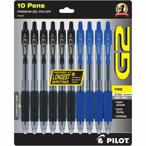 Pilot G2 Neon Premium Retractable Gel Ink Pens, Fine Point, Assorted  Colors, 5 Count 