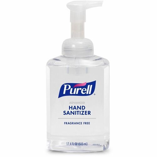 Gojo Hand Sanitizer Foam - 1.09 lb - Pump Bottle Dispenser - Kill Germs - Hand, Skin - Clear - Quick Drying, Fragrance-free Gojo Hand Sanitizer Foam - 1.09 lb - Pump Bottle Dispenser - Kill Germs - Hand, Skin - Clear - Quick Drying, Fragrance-free