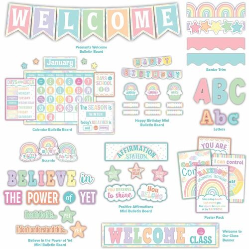 Teacher Created Resources Pastel Pop Decor Set - Multi Teacher Created Resources Pastel Pop Decor Set - Multi